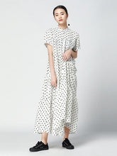 Vintage Polka-Dot Loose Tiered Cake Dress